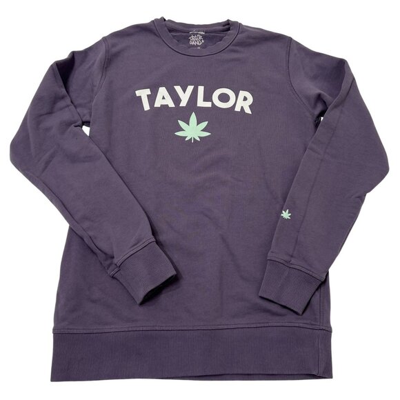 Taylor Gang Leaf Crewneck Sweatshirt in Purple - Picture 1 of 3